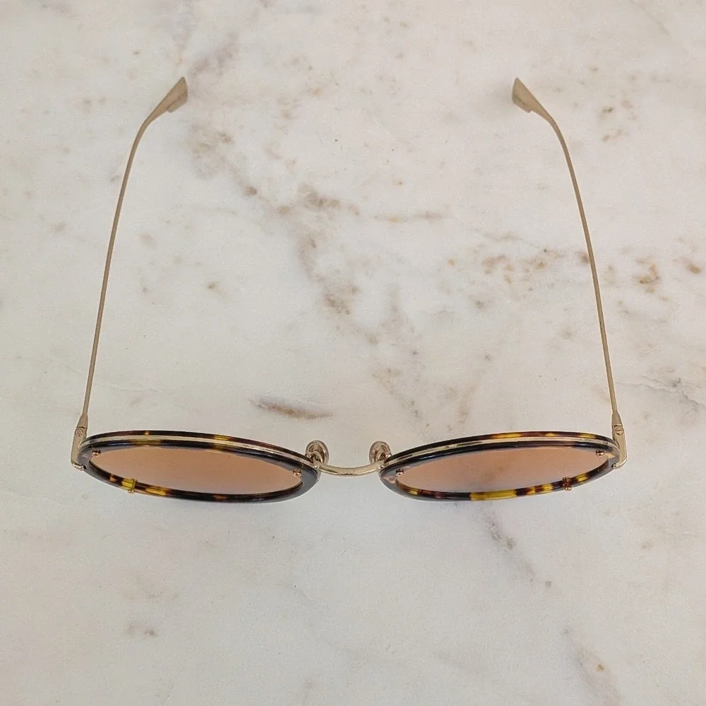 Christian Dior Hypnotic 1 Round Tortoise Shell Sunglasses Brown Lenses Y67JW